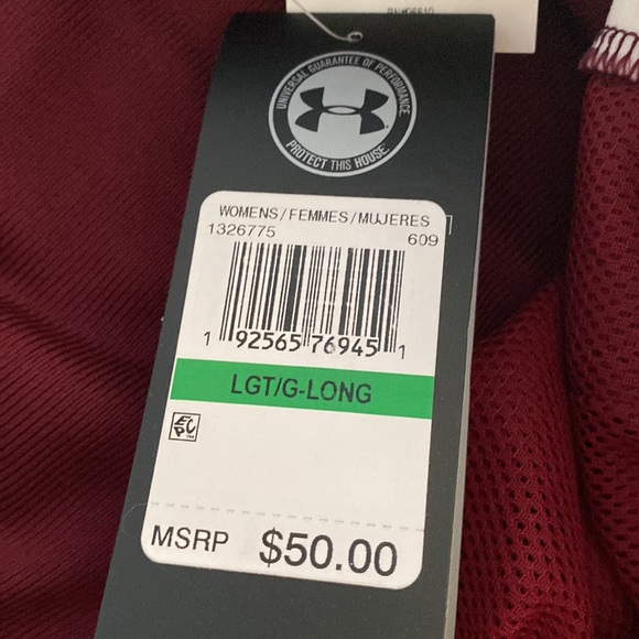 Women’s Under Armor Maroon Joggers-Large Tall - Picture 6 of 8